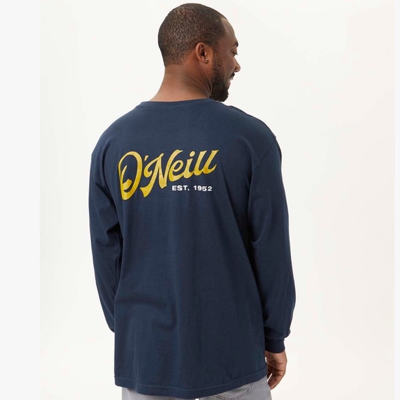 O’Neill Navy blue long sleeve graphic t-shirt/tee. Size Medium. NWT - Picture 4 of 7